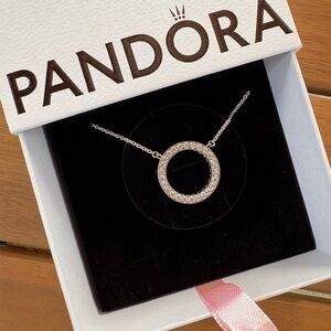 Pandora CZ Circle of Sparkle Necklace